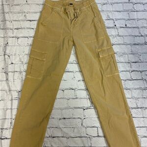 American Eagle Outfitters Tan Cargo Pants Straight-Leg